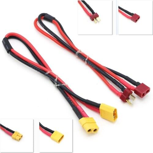10pcs Female Deans T/XT60 plug to Male T/XT60 Connector Adapter 14AWG 30cm Extension Cable For RC Lipo Battery