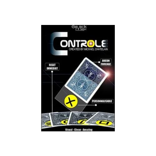 CONTROLE (Gimmick+online instruct) by Mickael Chatelain,Card Magic Tricks,Close up,illusion,fun,street,magia toys,joke