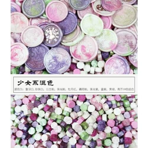 New 6 colors retro sealing wax tablets beads / particles / strips of bronzing wax seal ancient sealing wax 30g,100-105pcs in BAG
