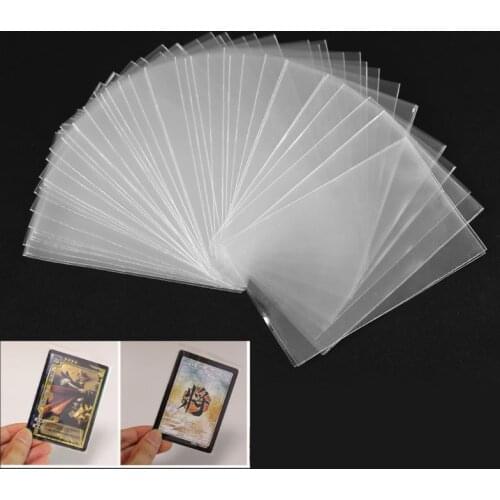 100pcs Card Sleeves Magic Board Game Tarot Three Kingdoms Poker Cards Protector Playing Cards Sleeves