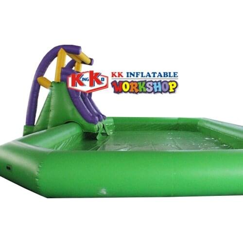 Green&Purple Small children climbing slide pool inflatable water slide in commercial use 5% PRICE OFF