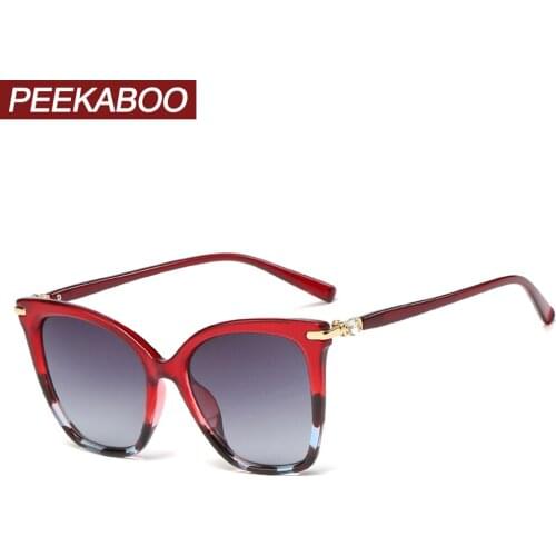 Veshion Red Sexy Cat Eye Sunglasses for Women Black 2020 Gradient Lens Oversized Sun Glasses for Ladies Hot Selling Uv400