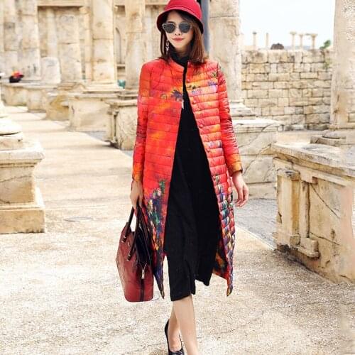 Womens Down Jacket Autumn Winter Coat Women Clothes 2020 Korean Vintage Long Parkas White Duck Down Coats and Jackets ZT4469