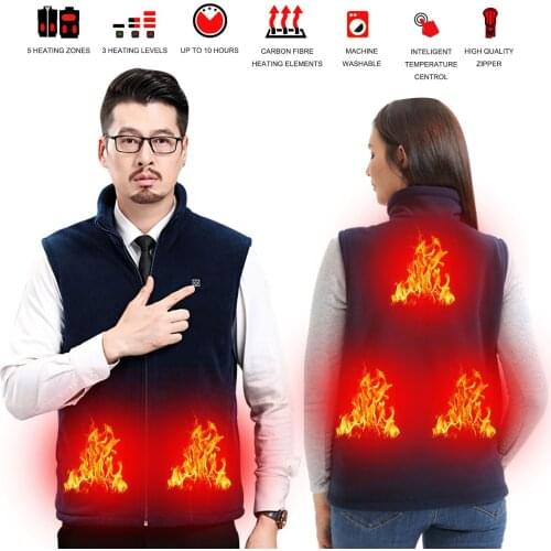 Unisex Heated Vest USB Charging Electric Warm Vests Heated Jacket Washable for Women Men Outdoor Motorcycle Riding Hunting