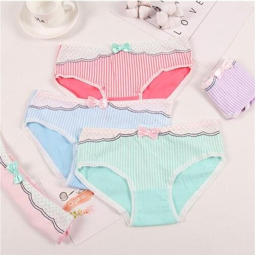 1PC Womens Underwear Sexy Bowknot Cotton Briefs Hip Lifting Underpants Pants Head