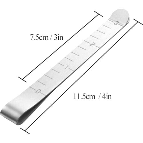 20pcs Hemming Clips Stainless Steel Measuring Ruler Quilting Clamp Sewing Binding Stitch Flexible Glide Holder Handmade Tools