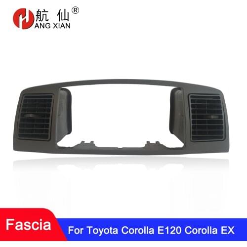 2 din Car radio Fascia Frame Fitting Adaptor Dash Panel For Toyotai Corolla E120 Corolla EX BYD F3 brown car accessories