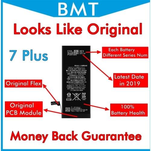 Bamyoyo 10pcs Looks Like Original Battery for iPhone 7 Plus 7P Accu 2900mAh Replacement + AP LOGO + ILC Technology in 2019