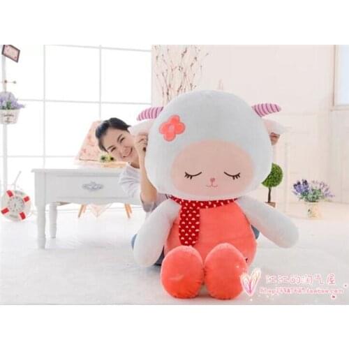 Largest 150cm cartoon beauty sheep plush toy soft hugging pillow toy Christmas gift h731