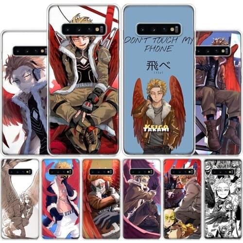 BNHA Hawks Coat Anime Phone Case For Samsung Galaxy A51 A71 A70S A50S A30S A10 A20E A40 A41 A01 A21 A6 A7 A8 A9 Shell Cover