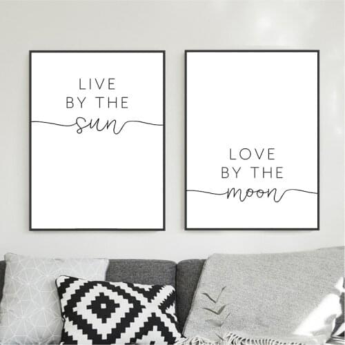 Black And White Poster Motivational Love Quote Wall Art Print Minimalist Canvas Painting for Living Room Modern Home Decor TB109