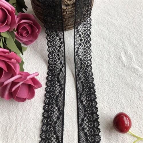 Black lace 3cm s1681fabric ribbon webbing decoration lovely gift packing material