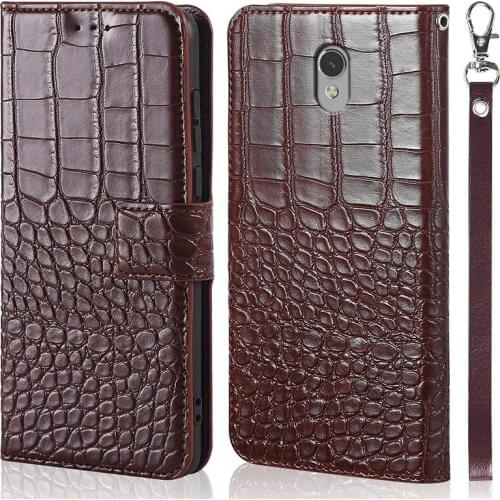 DOREXLON Leather Case on for ZTE Blade V7 Case Flip Stand Phone Case for ZTE Blade V7 crocodile texture magnet buckle Cover