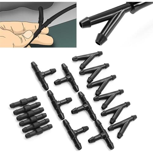 Car Wiper Jet Nozzles Tube Connector For Mitsubishi ASX Outlander Lancer Colt Evolution Pajero Eclipse Cross Grandis Zinger