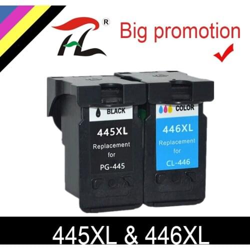 YLC Compatible PG 445 PG445XL pg445 PG-445 CL-446 CL 446xl ink cartridge for Canon PIXMA MG 2440 2540 2940 MX494 IP2840