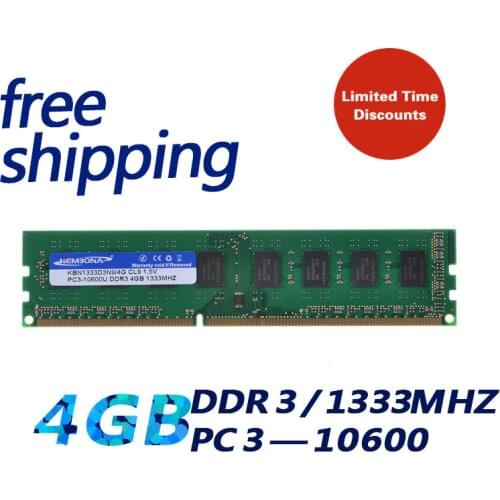 KEMBONA Brand New Sealed DDR3 1333mhz 4GB work for all motherboard PC3 10600 4GB Desktop RAM Memory / Lifetime warranty
