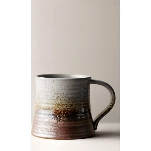 Retro Coffee Mug Couple Gifts Japan Style Simple Style Ceramic Cup With Handgrip 3 Colors Pottery 390ML