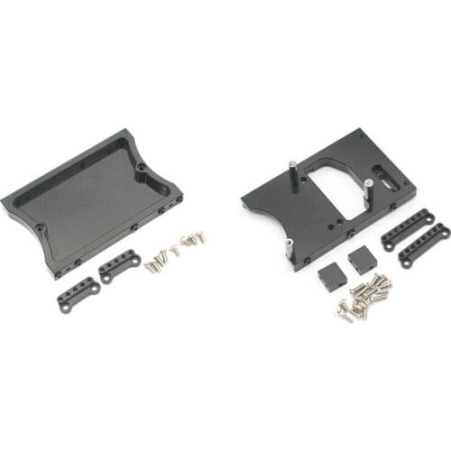 Aluminum Alloy Steering Servo Fixed Mount Bracket For MN D90 D91 D96 D99 D99S MN90 MN99S 1/12 Black & Metal Bracket Beam