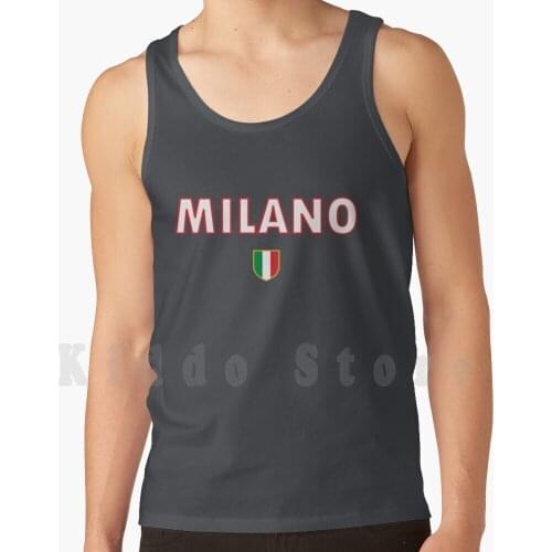 Tank Tops Vest 100% Cotton Soccer Football Scudetto Italy Italian Calcio Flag