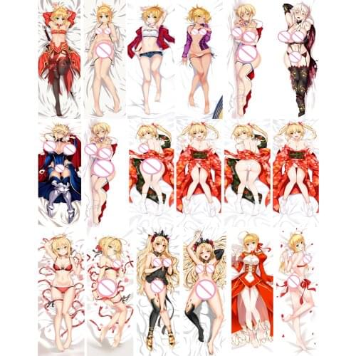 Japanese Anime Fate Grand Order Fate Apocrypha Mordred Dakimakura throw pillow cover hugging Body pillowcases