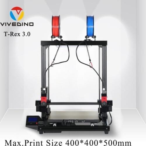 Newest VIVEDINO T-Rex 3+ 3D Printer All-metal Frame Big Scale High Quality Print