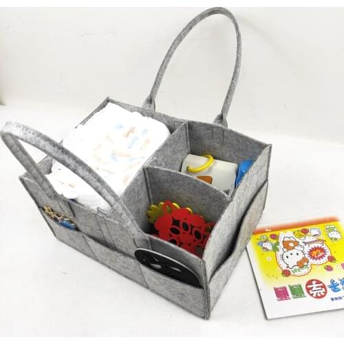 Baby Diaper Organizer Portable Car Table Changing Holder Bag Nursery Essential Storage Containers 38x23x18cm