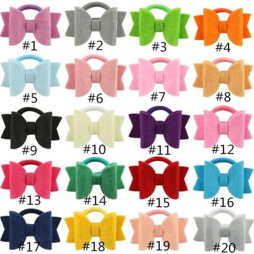 3Inch Fabric Design Hair Bows Girls Elastic Nylon Hairband Daily School Hair Rings Girls Headband Hair Accessories