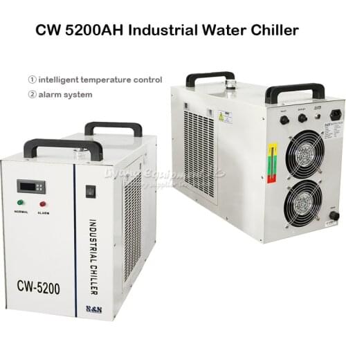 CW 5200AH Industrial Water Chiller Laser Machine Chiller Cw5200 for CNC Spindle Cooling Laser Tube 130W 150W