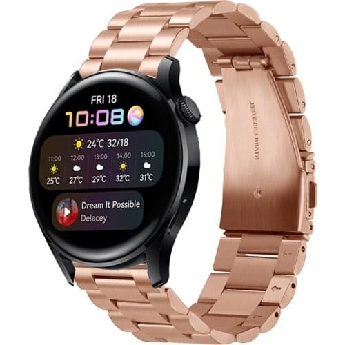 Watch Band For Huawei Watch 3 46mm Stainless Steel Strap for Huawei Honor Magic Watch 2/GT 2 Pro/GT 2 46mm Wristband Bracelet