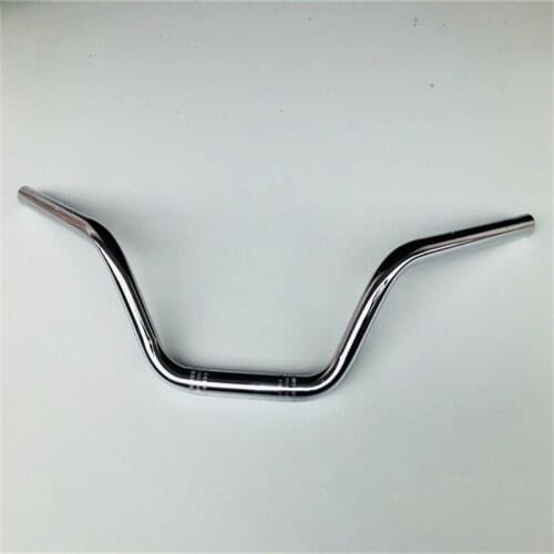 Motorcycle High Handlebar 22MM Universal Classic Silver Handle Bar For Motorbike Retro Scooter Motor Vintage Handlebars