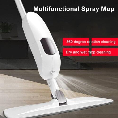 Spray Floor Mop with Reusable Microfiber Pads 360 Degree Handle Mop for Home Kitchen Laminate Wood Ceramic Tiles Floor Cleaning