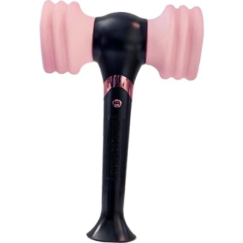 Pink LED Party Glow Light Stick Without Batteries, Heart Love Hammer Night Lights Gift for Wedding Birthday Concerts Parties