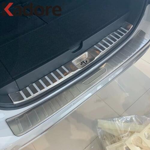 Rear Trunk Bumper Guard Cover For Mitsubishi Pajero sport/Montero sport/Shogun sport 2019 2020 2021 Stainless Steel Car Styling
