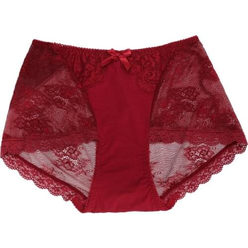 Women Lingerie sexy panties transparent lace female underwear women underpants high waist panty briefs for women plus size