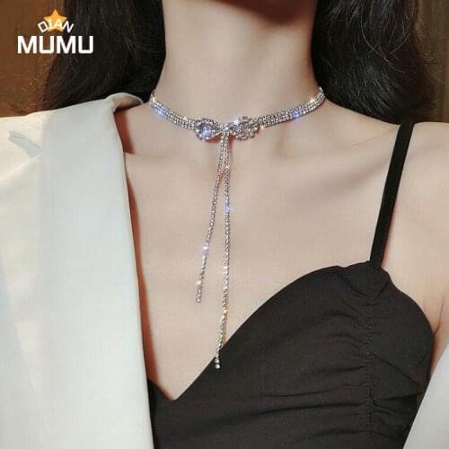 New Fashion Star Bowknot Tassel Necklace Womens Necklace Luxury Womens Chain Pendant Necklace Ladies Jewelry Gift