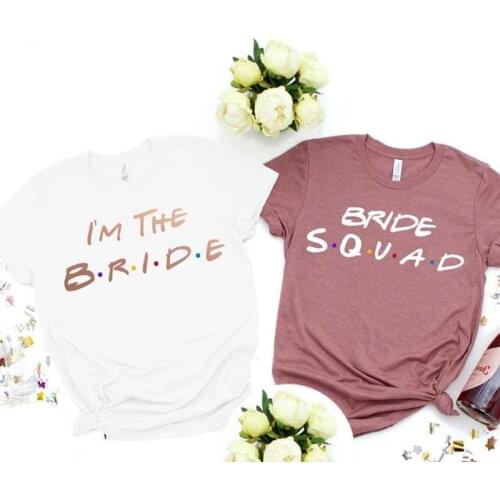 Iconic Friends Font with Colourful Dots, Bachelorette Shirts, Bride Squad Shirts, Bridal Party Shirt , Bridesmaids Shirts
