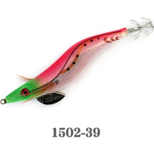1pcs Egi Bait Evolutionary Wooden Shrimp Squid Hook Bait Fishing Lure