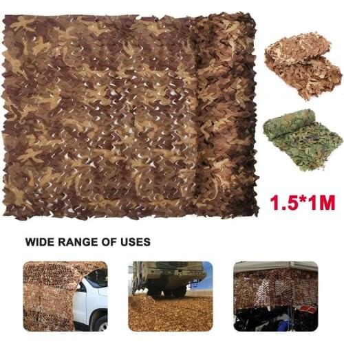 1x1.5m Hunting Military Camouflage Nets Army Camping Hunting Woodland Camouflage Netting Sun Shelter Car Cover Tent Shade