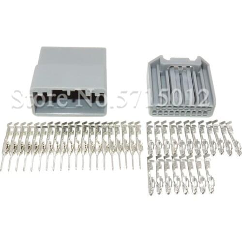 20 Hole Female Male Auto CD Audio Connector Car Power Speaker Antenna Cable Socket For Honda MX34020SF1