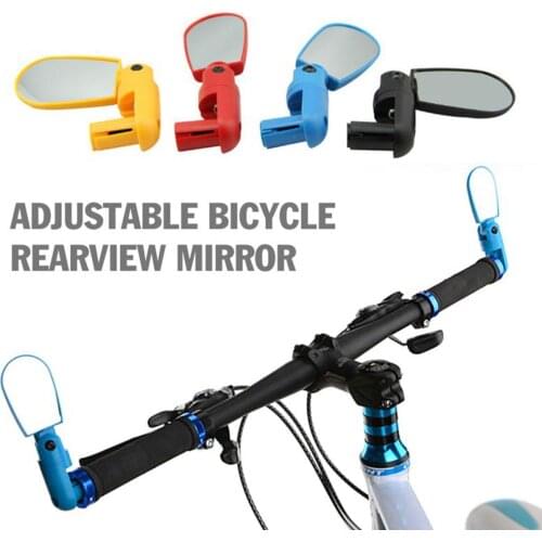 2021 New 2 Pcs Bicycle Rearview Mirror 180° Adjustable Plane Reflection Safety Handlebar Cycling Equipment