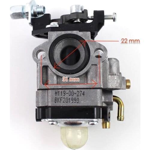 2020 Replace Carburetor for Ruixing H119 26cc Lawn Mower 1E36F Engine Huasheng T