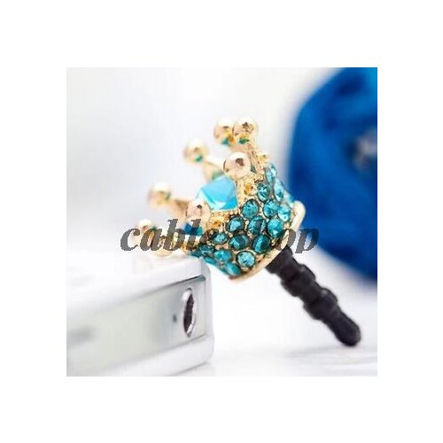 3pcs/lot Satellite Small Crown Design 3.5mmAnti-dust Headphones Hole Dustproof Plug Universal Mobile Phone Earphone Dust Plug