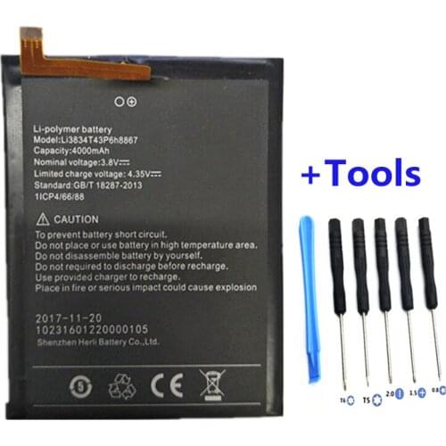 High Quality Li3834T43P6H8867 Large Capacity 4000mAh Battery For UMI Super & MAX Smart Phone