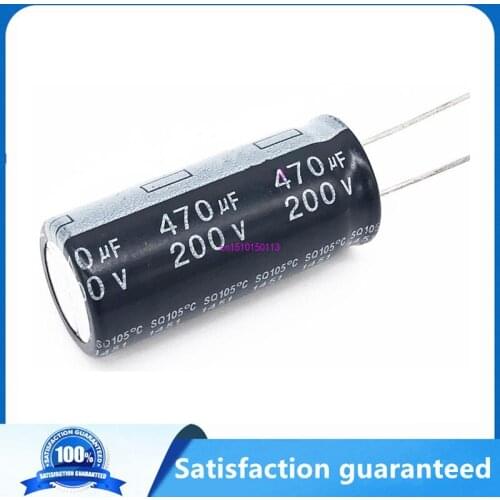 20pcs/lot 200v 470UF 200v 470UF aluminum electrolytic capacitor size 18*40 20