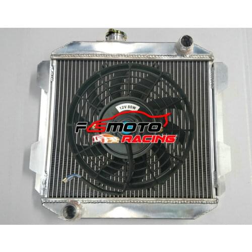 3Row Aluminum Radiator & Shroud Fan For Mercury Capri MK1 Ford Capri MK2 2600 2800 V6 LHD 1971-1977 MT 71 727 3 74 75 76