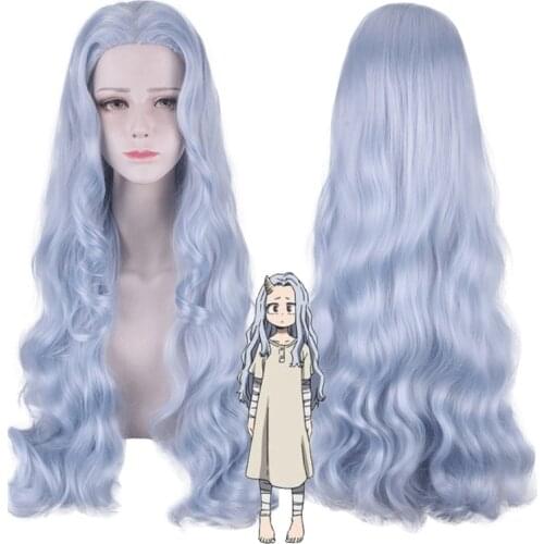 Anime My Hero Academia Eri Chisaki cosplay Wig Boku no Hero Academia 80cm Long Gray Blue Synthetic fake Hair Role Play Wigs