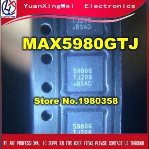 Free Shipping 10pcs/lot MAX5980GTJ+T MAX5980GTJ+ MAX5980GTJ MAX5980G 5980G IC CTRLR PD IEEE 802.3AF 32TQFN