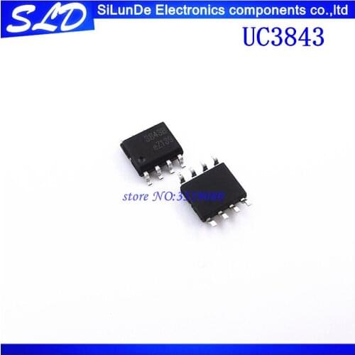Free Shipping 100pcs/lot UC3843 UC3843B 3843B SOP-8 new and original in stock