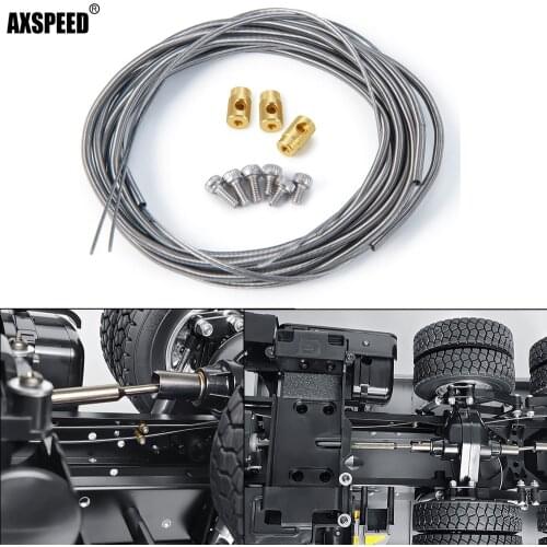 AXSPEED Differential Lock Line with Brass Lead Column 820mm for 1/14 Tamiya RC Trailer Tractor Truck Car Upgrade Parts