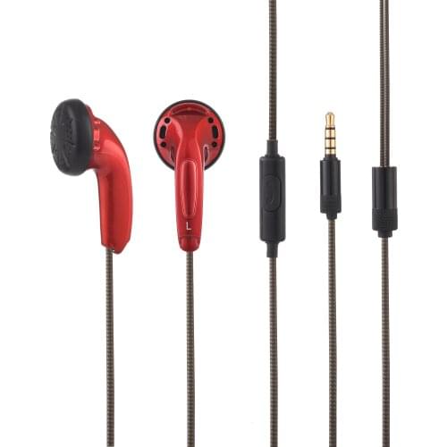 FENGRU CMX500 DIY MX500 In-ear Flat Head Plug DIY Earphone HiFi Bass Earbuds DJ Earbuds Heavy Bass Sound Quality With Mic